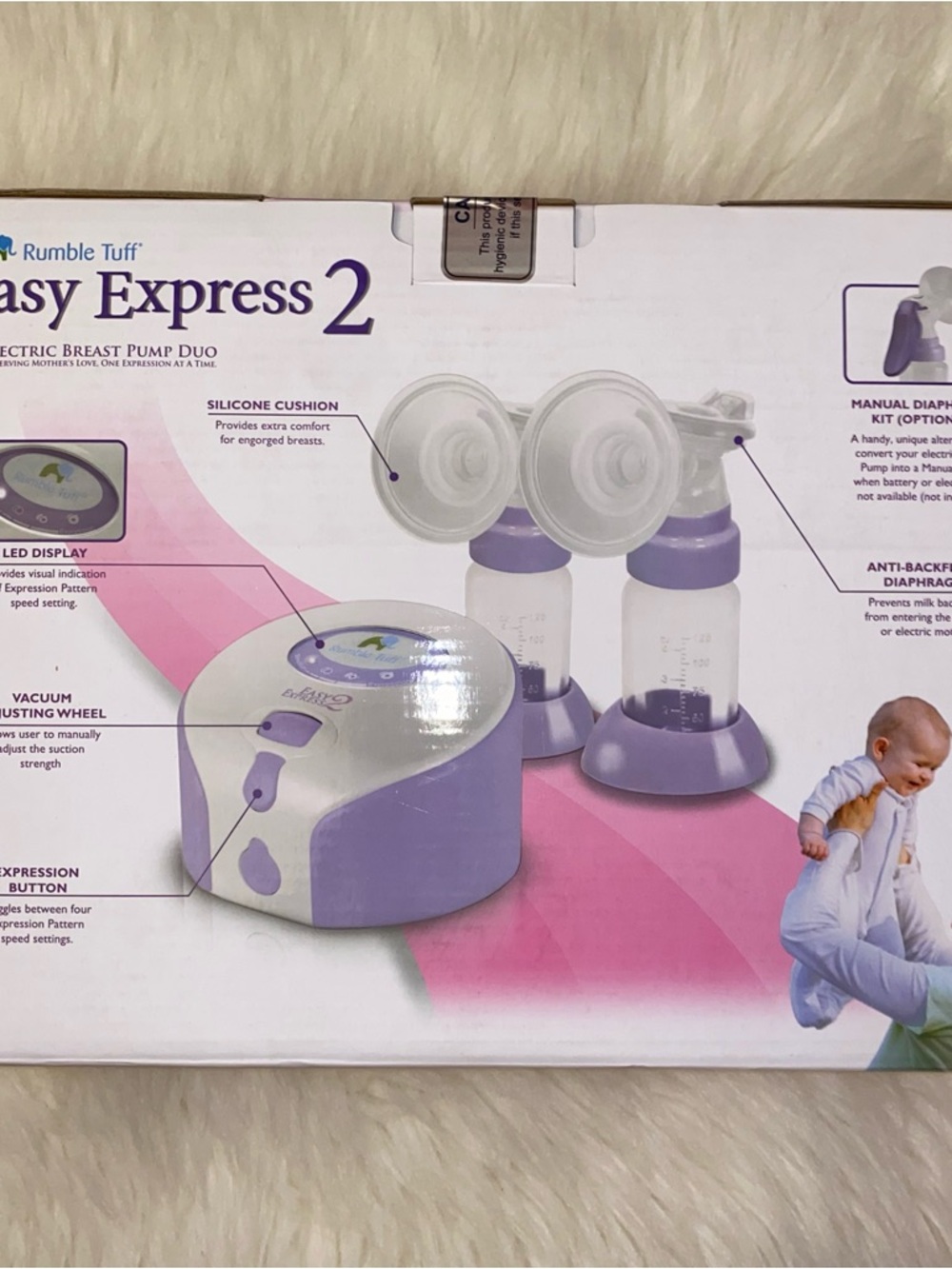 New sealed box Easy Express Electric Breast pump Duo - Picture 2 of 8